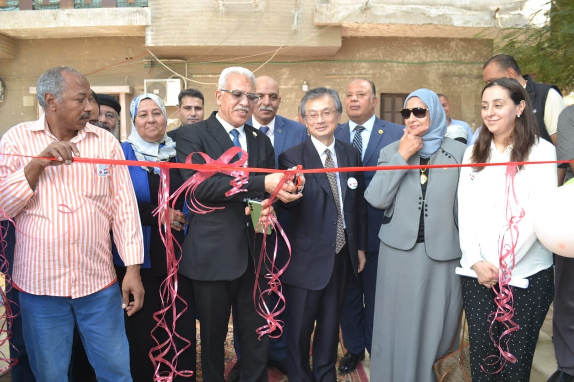 مدير تعليم القاهرة وسفير اليابان  يتابعان  إفتتاح تجديد مدرسة التربية الفكرية بالمنيل